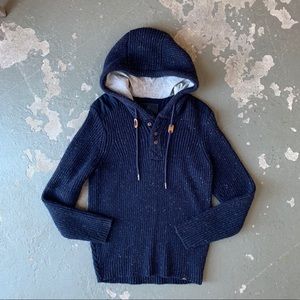 Prana wool hoodie - navy - brand new, never worn
